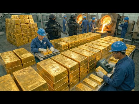 Inside The 24K Gold Factory How Mining Ore Is Refined Into Gold Bars Full Process 3 