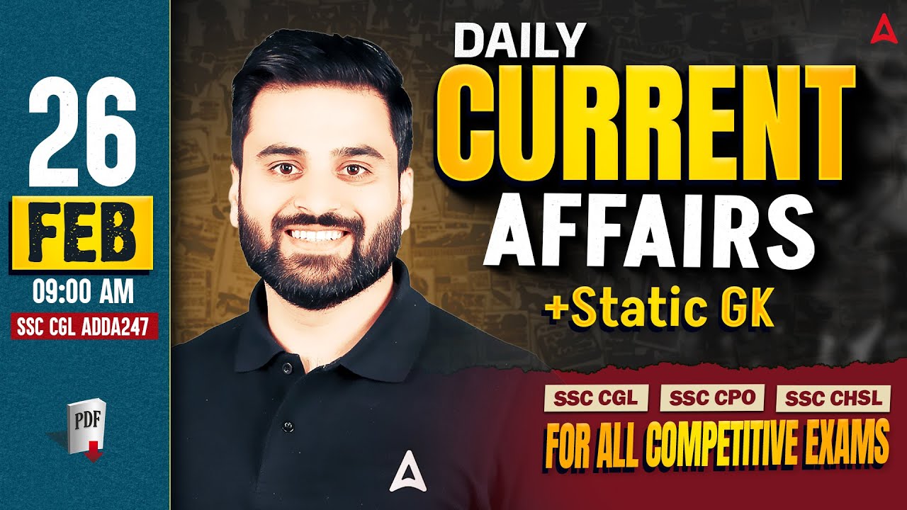 Current Affairs Today | 26 Feb Current Affairs 2026 | Daily Current ...