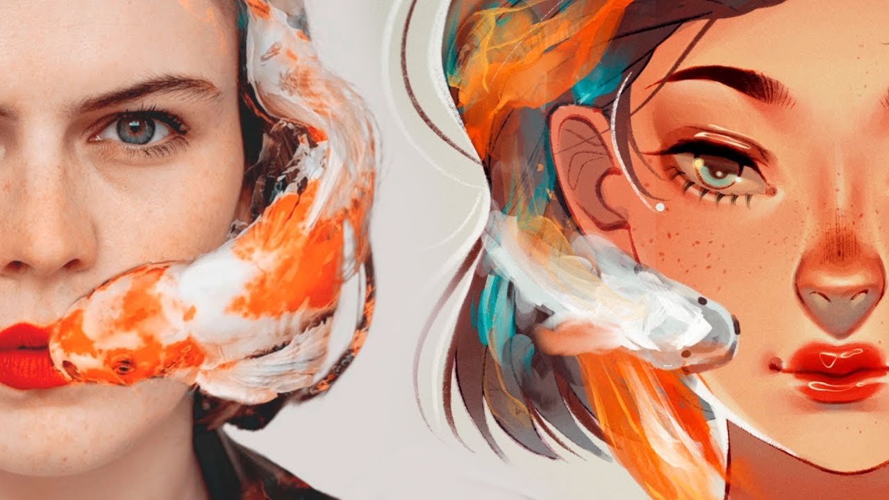 16 Artists Draw Portrait Photos In Their Own Style Drawthisinyourstyle Youtube