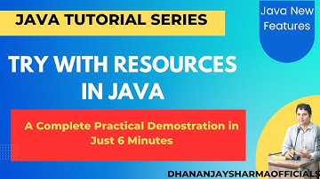 try with resources in java | try with resources in java in Hindi | Java Tutorial