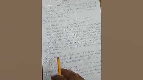 Auditing important questions || b.com ( p ) 2nd year || sol du. ||