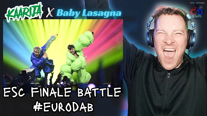 EPIC BATTLE! Käärijä x Baby Lasagna - ESC LIVE #eurodab 🇫🇮 🇭🇷 REACTION