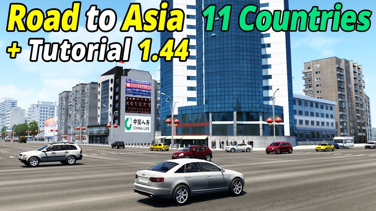  ets2 1 44 road to asia map mod with tutorial 11 countries china