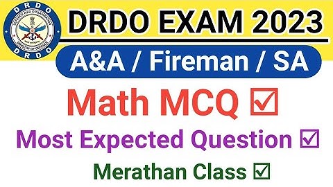 DRDO CEPTAM 10 A&A Math Merathan Classes |DRDO CEPTAM 10 A&A Math Most Expected Question @focus4m