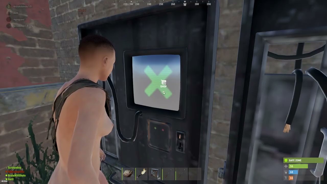 Rust - Cheater on Rustoria Cheats To Buy Scrap - Rustoria EU Long