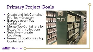 Beyond Boxes: Managing Spaces and Containers in ArchivesSpace
