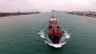 Algocanada tanker ship - Detroit river - January 2017