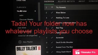 How to: Put Spotify Playlists into Folders (computer/desktop)
