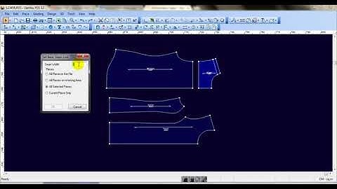 Optitex ND Basic Seam tool, Use the Set Basic Seam command to add a simple seam on all the selected