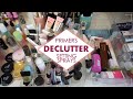 MAKEUP DECLUTTER | Primer & Setting Spray Declutter | Getting rid of makeup..