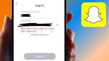 Snapchat We Could Not Find A Matching Account and/or Password | iPhone | 2023