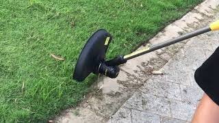 TECCPO @ Cordless String Trimmer/Edger with 2 16ft Nylon Thread Spool - TDLT02G screenshot 3