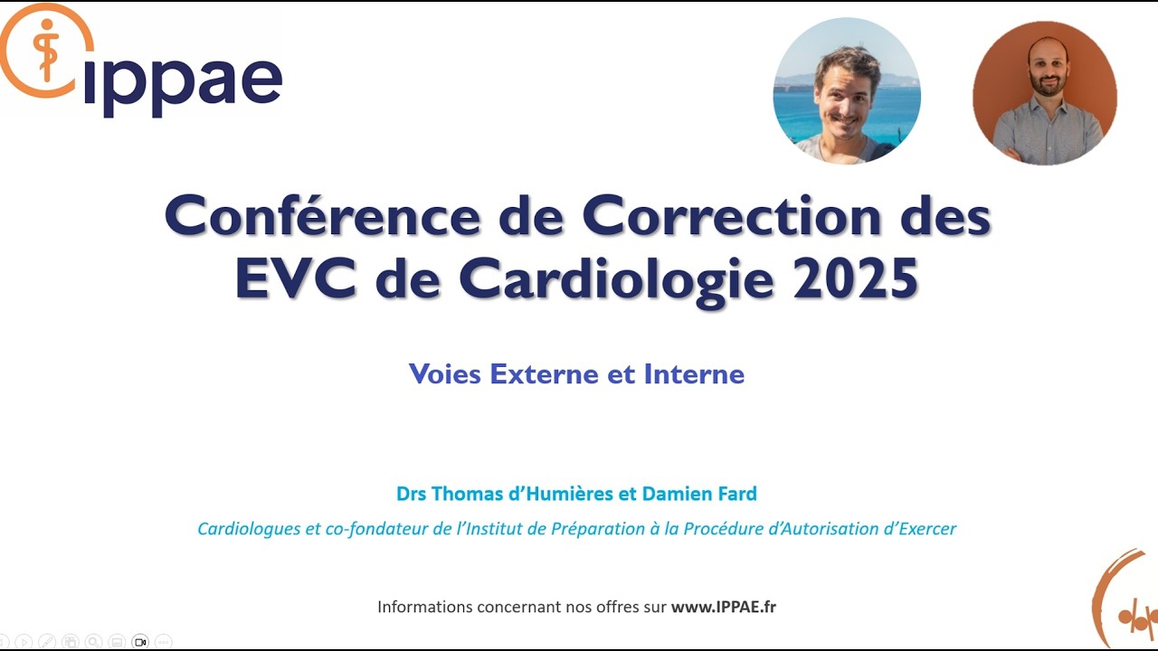 Live Correction EVC / PAE Cardiologie 2025 - IPPAE - voies interne et ...