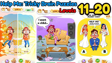 Help Me: Tricky Brain Puzzles All Levels 11 - 20 Gameplay Walkthrough