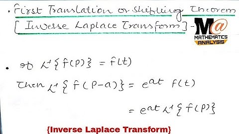 Inverse Laplace Transform || First shifting theorem 🔥