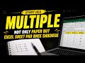 Multiply Sikh Lo Aaj! 📚 | Paper Aur Excel 😱 Dono Mein,, Paper + Excel Trick | Study Hex