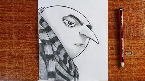 How to Draw Gru from Despicable Me | Step by Step Easy Drawing Tutorial for Beginners