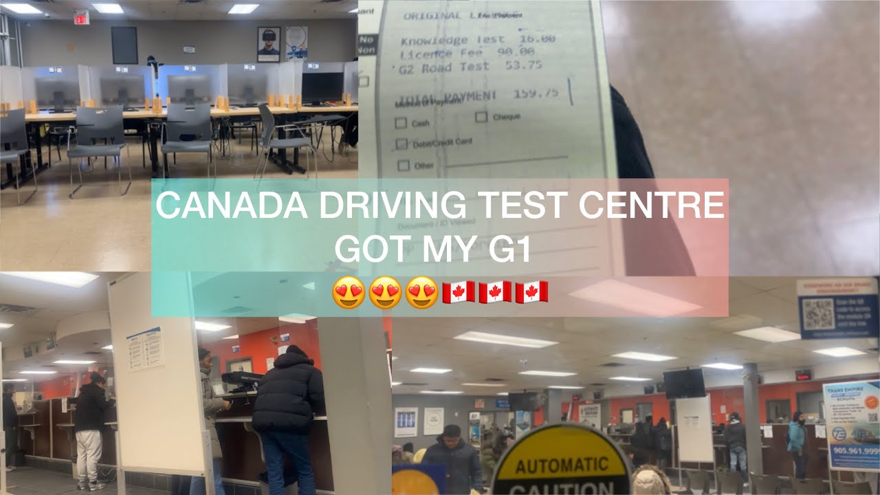 Canada Driving Test Centre || Got my G1 😍😍😍🇨🇦🇨🇦🇨🇦 - YouTube