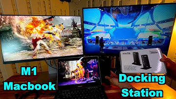 How To Set Up MULTIPLE MONITORS With Laptop And Docking Station - M1 MACBOOK & PLUGABLE UD-6950Z