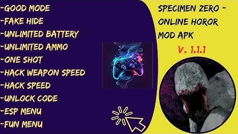 Specimen Mod Menu Terbaru 1.1.1