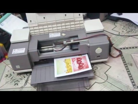 Video Máy in phun màu cũ canon A3 ix 4000 kéo giấy chuẩn... - youtube