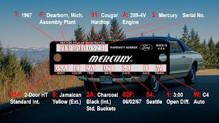 Athlete Statistics Is It Numbers Matching? 1967 Small-Block Cougar Decoded