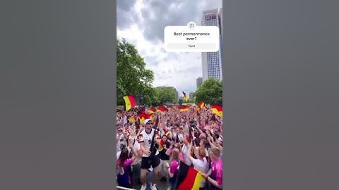 Saxophone show by German fans #euro2024 #fans #football #germany #em2024