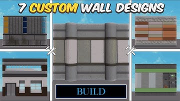 7 CUSTOM WALL DESIGNS in PIGGY BUILD MODE! (Tips & Tricks) - Roblox