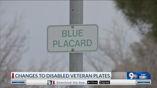 Changes to disabled Veteran plates
