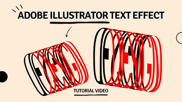 ADOBE ILLUSTRATOR - SUPER EASY TEXT EFFECT USING 3D TOOL