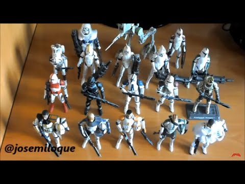 Mi coleccion de figuras de Star Wars mostrada por facciones capitulo1 republica PFCJ