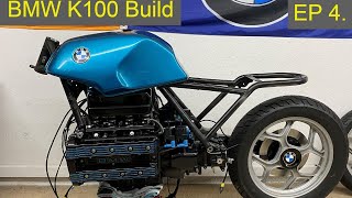 BMW K100 Cafe Racer Build: Welded Frame Hoop and Custom Rearsets