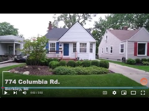 774 Columbia Road, Berkley, MI home video tour