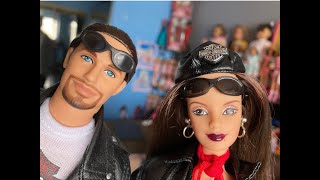 HARLEY DAVIDSON MOTOR CYCLES KEN and BARBIE 1998