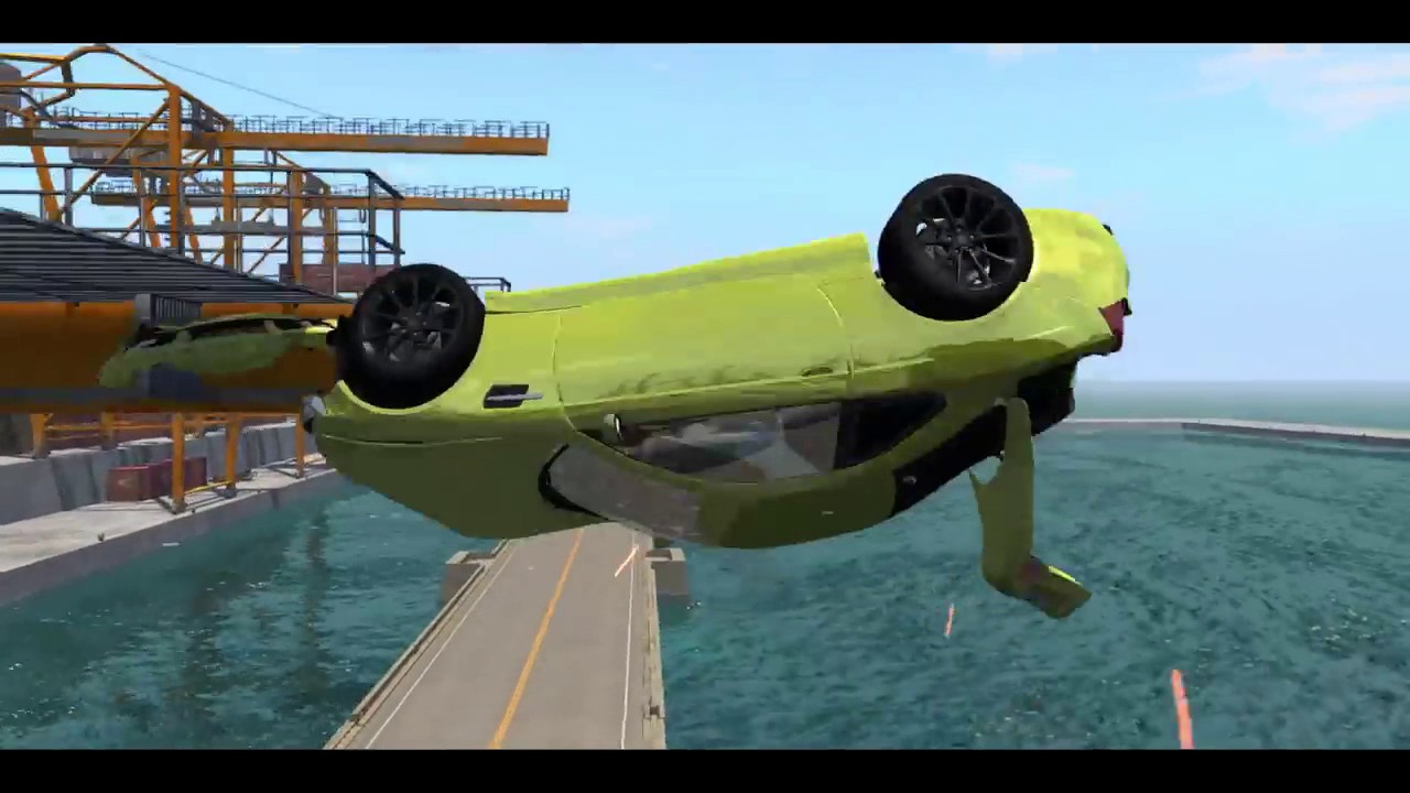 BeamNG |  CARS VS CONCRETE Balls Gauntlet