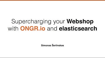 Supercharging your Webshop with ONGR.io and elasticsearch