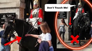 Guard TOLD OFF DISRESPECTFUL LADY  "DONT TOUCH ME"!