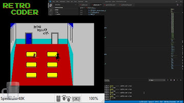 Part 3 -ZX Spectrum Game Development Mikie Clone -Blended Sprites Animation Transparency -Z80asm Dev