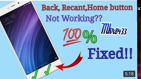 Home Button Back Button Not Working   Fix problem Easy step  Xiaomi Redmi Mi Fix Capacitive Button m