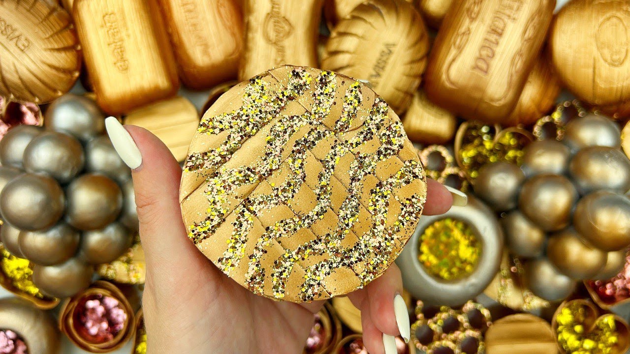 @AllaAsmr FOAM&GLITTER&STARCH★Compilation set★ASMR SOAP★Crushing soap★