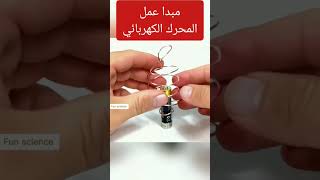 مبدأ عمل المحرك الكهربائي