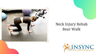 Neck Injury Rehab Bear Walk
Insync Physiotherapy
604-566-9716
http://www.insyncphysio.com
4088 Cambie St. #102
Vancouver, BC V5Z 2X8
Start in 4 point position on your hands and the forefoot or the balls of your feet with your knees greater than 90 degrees. As you place one hand forward bring your opposite foot forward as well. Do this while you also keep the shoulder blade muscles and your neck position in neutral. Repeat this for 30 seconds 3 sets 2x/day. This is a great progressive core stability muscle strengthening exercise for your neck after sustaining an acute or chronic type of injury.
https://www.linkedin.com/pub/insync-physio/42/518/a44
https://www.facebook.com/InSync-Physiotherapy-Sport-Medicine-Rehabilitation-clinic-174870799230333/
https://twitter.com/insyncphysio
https://www.pinterest.com/InsyncPhysio
https://www.youtube.com/user/insyncphysio Neck Injury Rehab Bear Walk