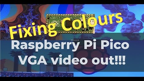 Using test_pattern to fix the colours on my Raspberry Pi Pico VGA project