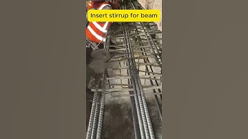 Insert Stirrup for Beam #construction #building #engineering #machinery #shorts #constructionworker