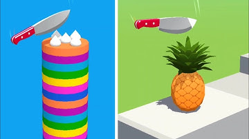 Slice It All Gameplay! Satisfying and Relaxing ASMR Slicing Video