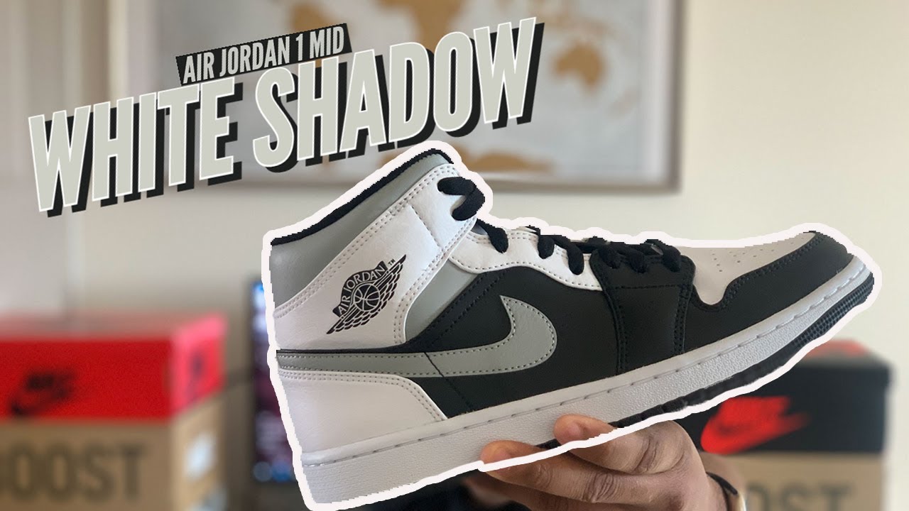HOW NICE ARE THESE NIKE AIR JORDAN 1 MID WHITE SHADOW - YouTube