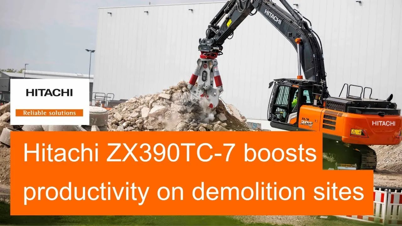 Hitachi ZX390TC-7 excavator boosts productivity on demolition projects