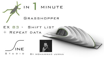 Grasshopper in 1 minute - EX 83 - Shift list + Repeat data