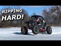 Ripping a SECRET POND with our X3, RZR, and RS1 on STUDS!!