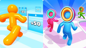 Noob Vs Pro Tall Man Run Vs Layer Man Run Max Level Gameplay